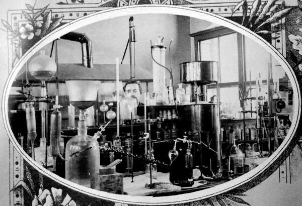 Vergrösserte Ansicht: Die alten chemischen Laboratorien des eidgenössischen Polytechnikums in Zürich