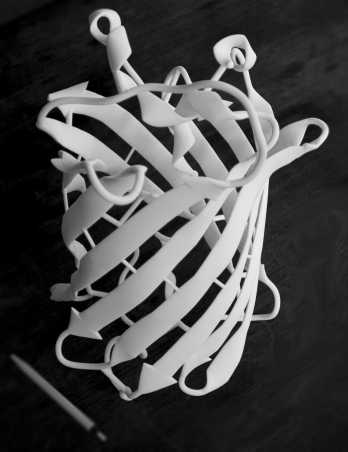 GFP 3D-printed white front