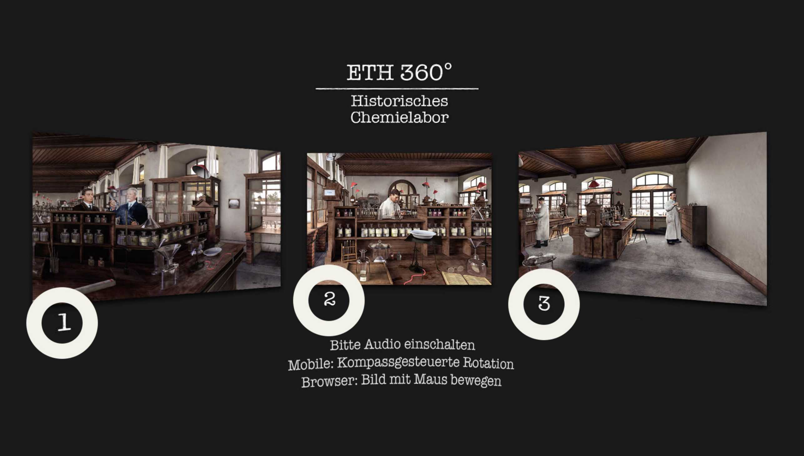 3D tour of ETH's historic chemistry laboratory from 1900