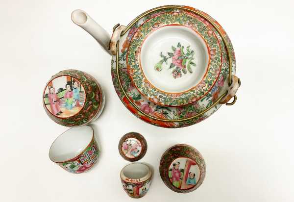 Chinese tea set (wedding tableware)