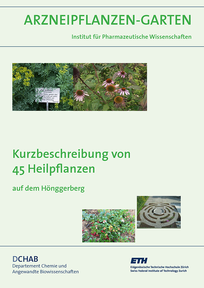 Enlarged view: Cover brochure medicinal garden at Hönggerberg