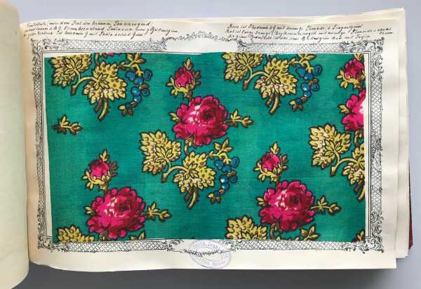 Pattern of a Yasmas and related genres_colored semi-solid hand printing indiennes (muted flower genres)