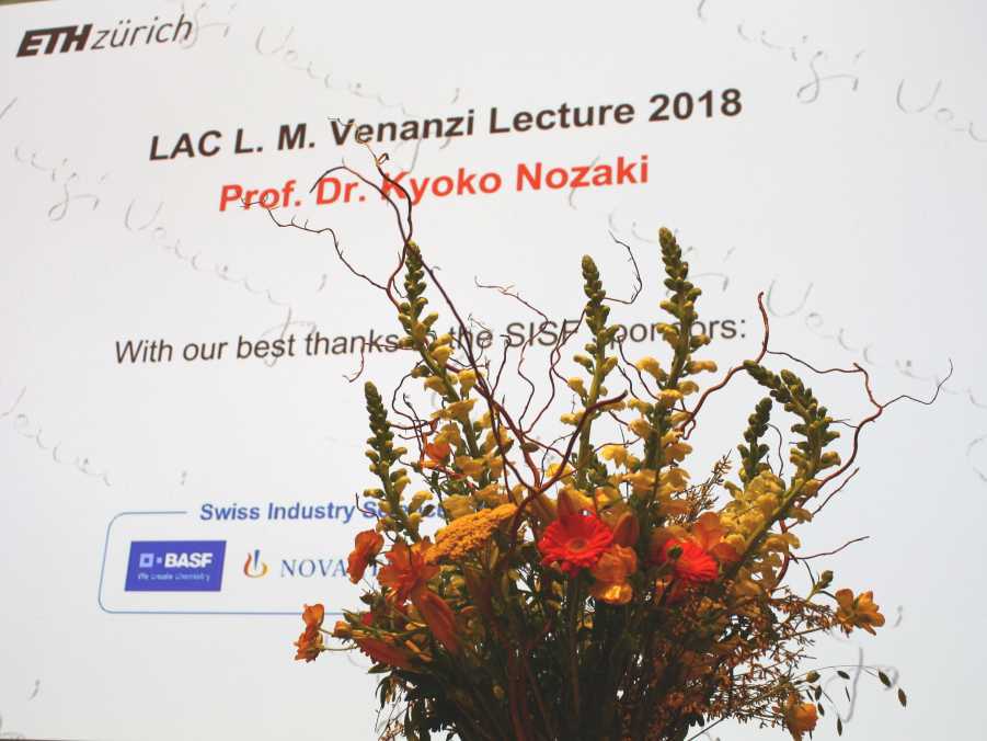 Enlarged view: Venanzi Lecture 2018