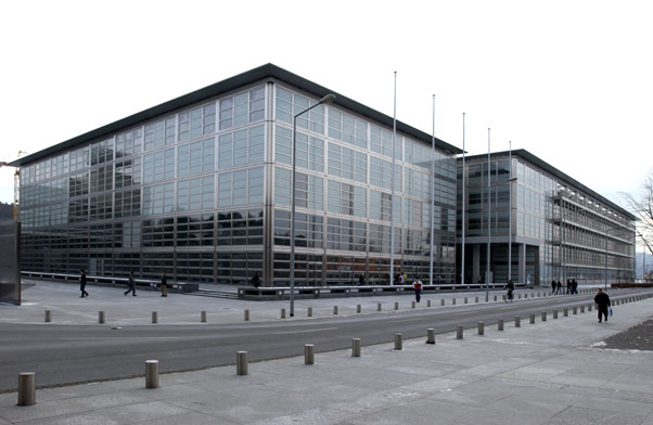 Photo of HCI building - the main part with the lecture halls
