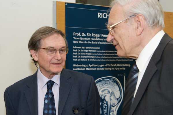 Vergrösserte Ansicht: Prof. Sir Roger Penrose, Prof. Ernst