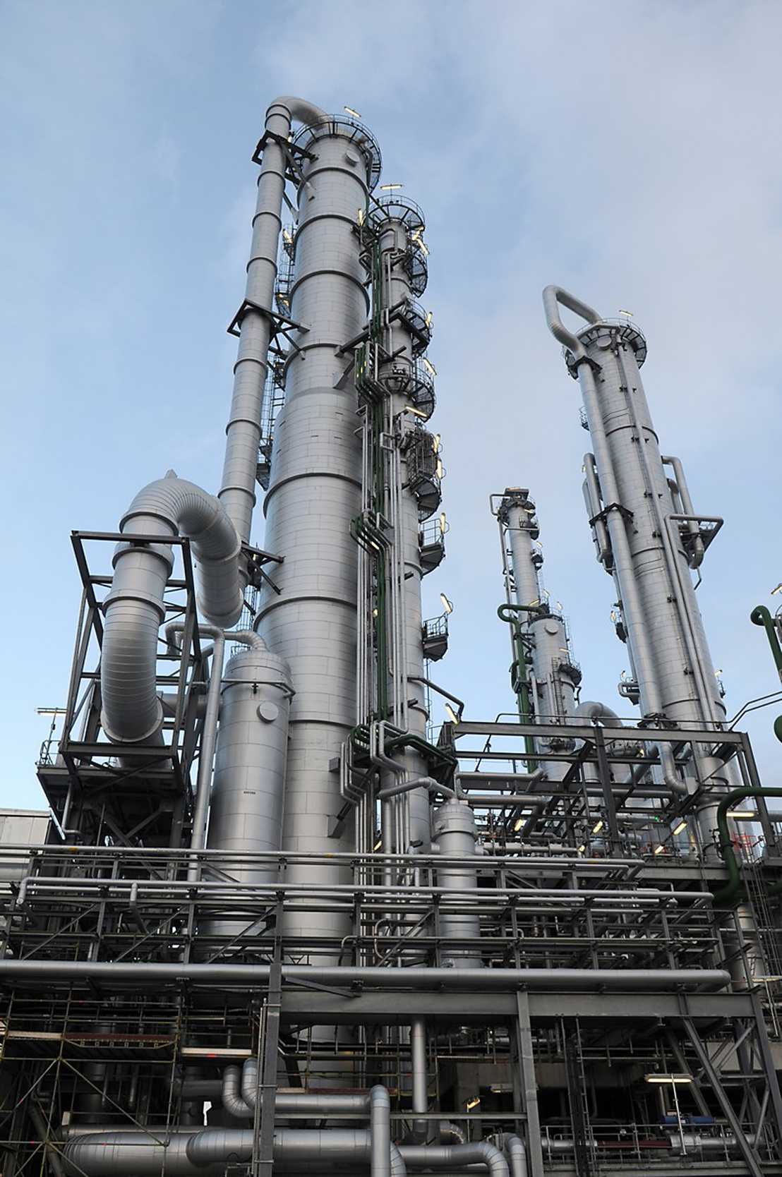 Produktionsanlage der BASF in Antwerpen, die jährlich bis zu 300 000 Tonnen Propylenoxid herstellen kann