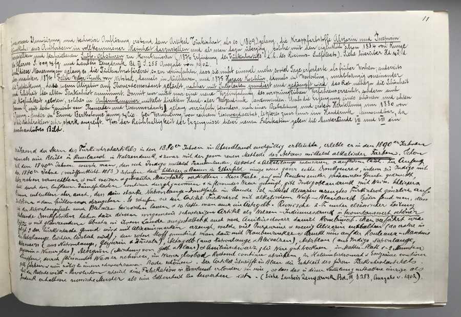 Vergrösserte Ansicht: Einblicke in die Geschichte der Farb- und Textilchemie.